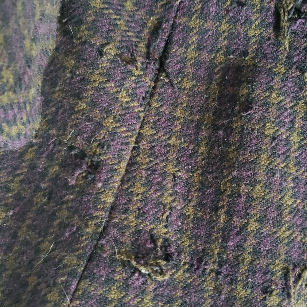 Via/Moda IntWool Plaid Double-Breasted Coat - Picture 8 of 14
